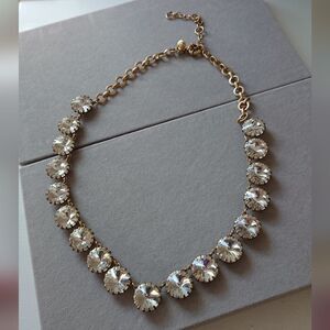 J. Crew round crystals necklace